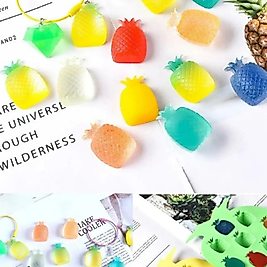 2 Adet | 12li Ananas Çikolata-Buz Kalıbı ve Petek Şekilli Çikolata-Buz Kalıbı