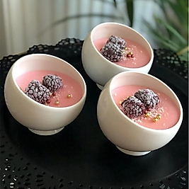 Beyaz Porselen 3'lü Yan Kase Seti