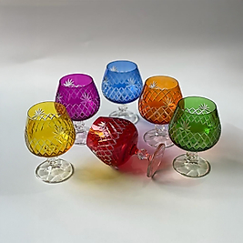 Apeldoom Kesme Dekor Kristal Cam Kadeh (Adet)