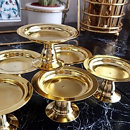 Gold Metal Ayaklı Lokumluk