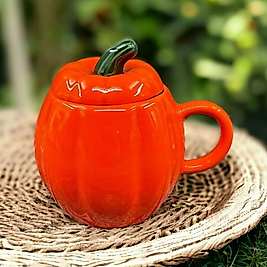 1 Adet Seramik BalKabak Kabak Kupa Bardak Kapaklı Klasik