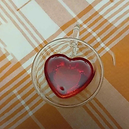 Meşrubat Bardağı Kalpli Çift Cidarlı Şeffaf Espresso Cam Bardak Ofis Ev Kahve 180 ML