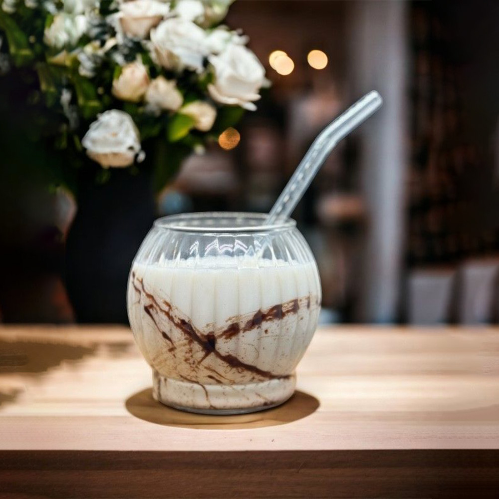 Tombul Model Borosilikat Kokteyl Ve Soğuk - Sıcak Kahve Bardağı