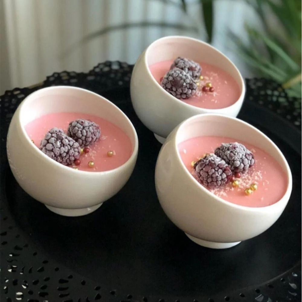 Beyaz Porselen 3'lü Yan Kase Seti