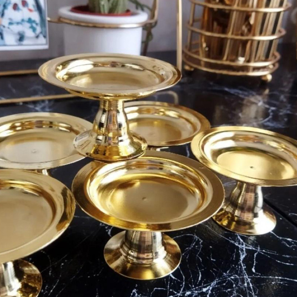 Gold Metal Ayaklı Lokumluk