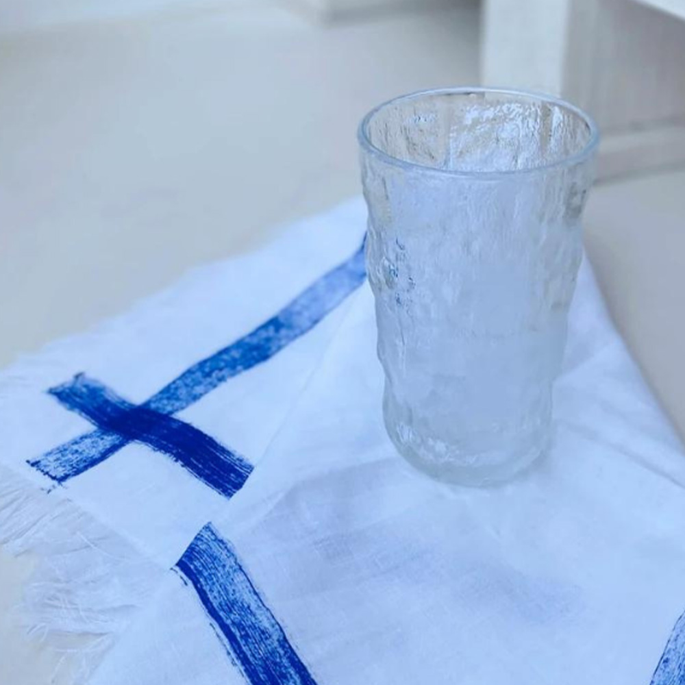 2 Adet Buzlu Cam Bardak Kupa Kokteyl Meşrubat Bardağı