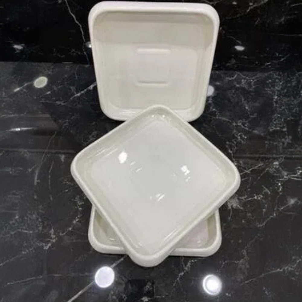 6 ADET PORSELEN ÇOK AMAÇLI SUNUM TABAĞI 10.3X10.3X1.8(h) cm